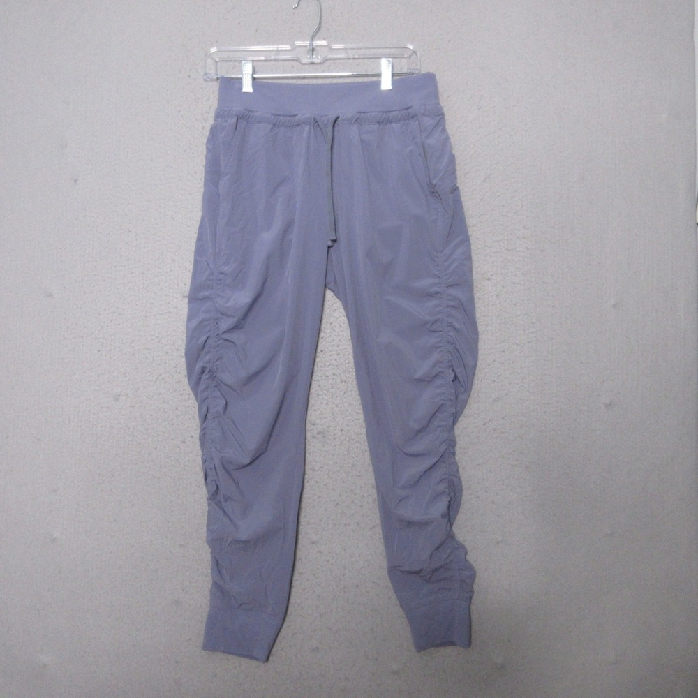 Athleta Pants 2 Attitude Jogger Ruched Leg Periwinkle Activewear Travel Comfort